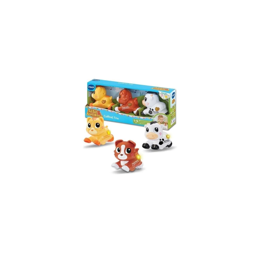[3417764268053] VTECH Tut Animo Bisous Trio Set (Dog + Cat + Cow) Multicolour
