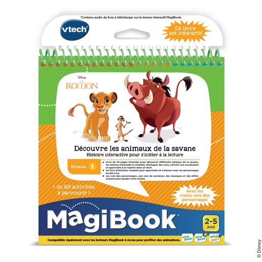 [3417764623050] VTECH Magibook The Lion King Discover Savanna Animals
