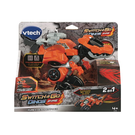 [3417765380051] VTECH Switch and Go Dino Fire Furexle Super T-Rex Vehicle le jouet