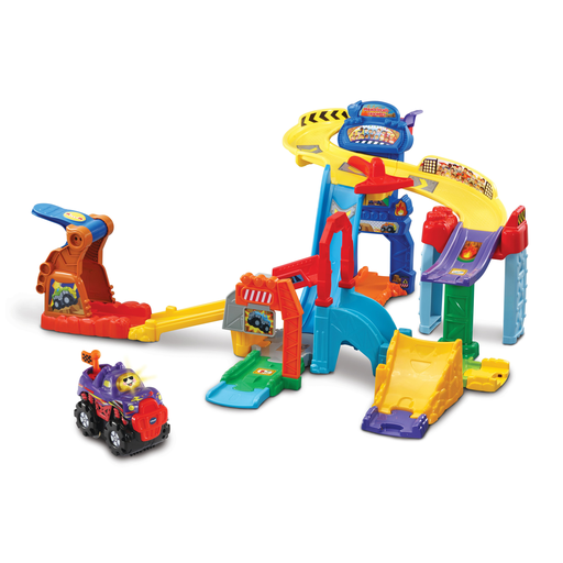 [3417765405051] VTECH TUT BOLIDES Tut maxi circuit cascades + diego, super turbo toy