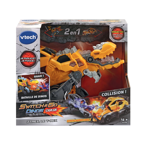 [3417765413056] VTECH Switch & Go Dinos Crash Zyrex Transforming Vehicle