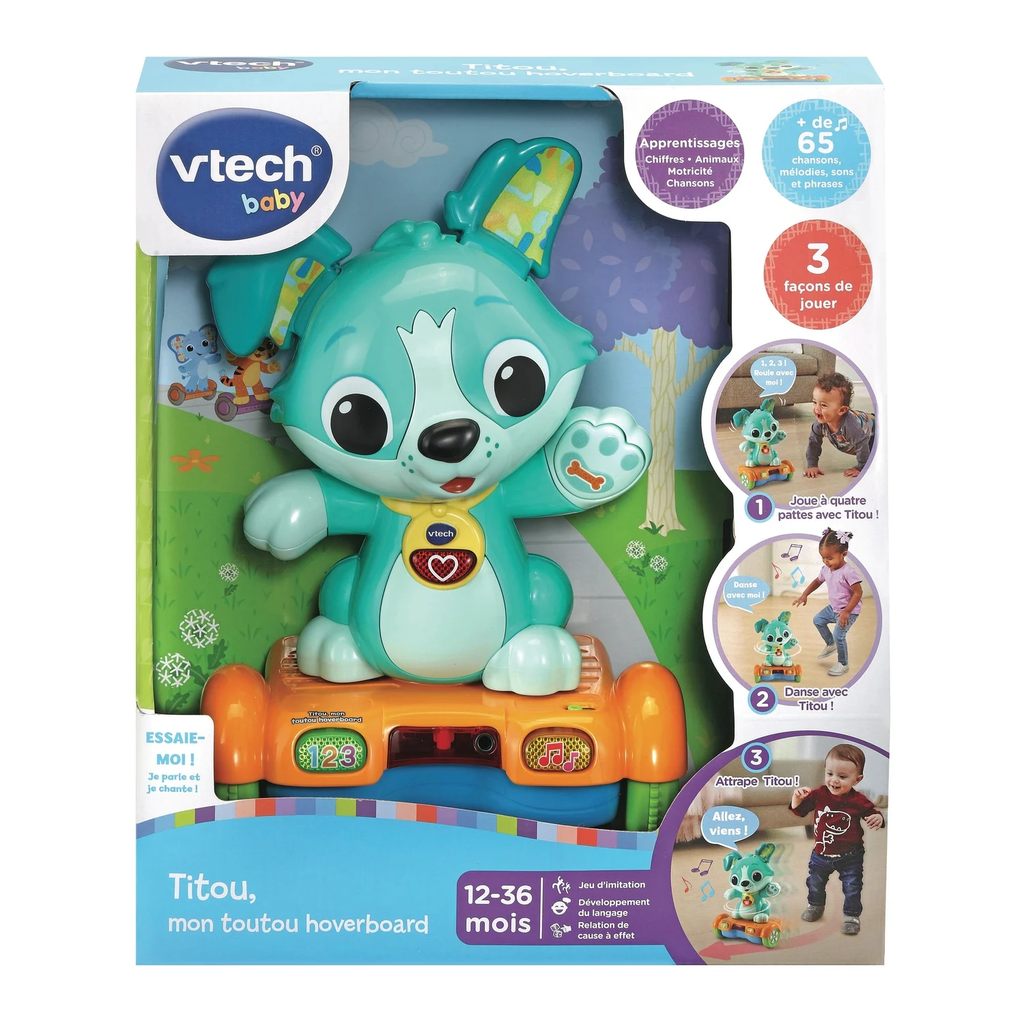 VTECH Titou O Meu Cãozinho Hoverboard, o brinquedo educativo