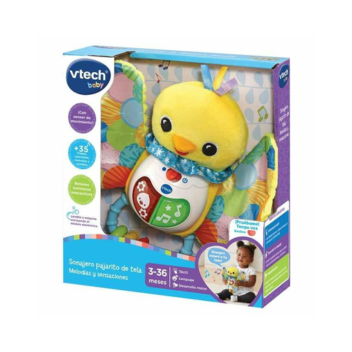 [3417765587221] VTECH Sonajero Musical Baby Música Interactivo Patito Luces 20 X 21 X 6cm