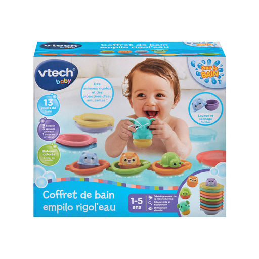 [3417765662058] VTECH Empilo Rigol'eau bath set from 12 months
