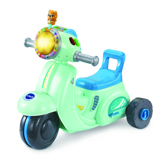 [3417765723759] VTECH 3-in-1 Interactive Scooter Ride-on Blue the box