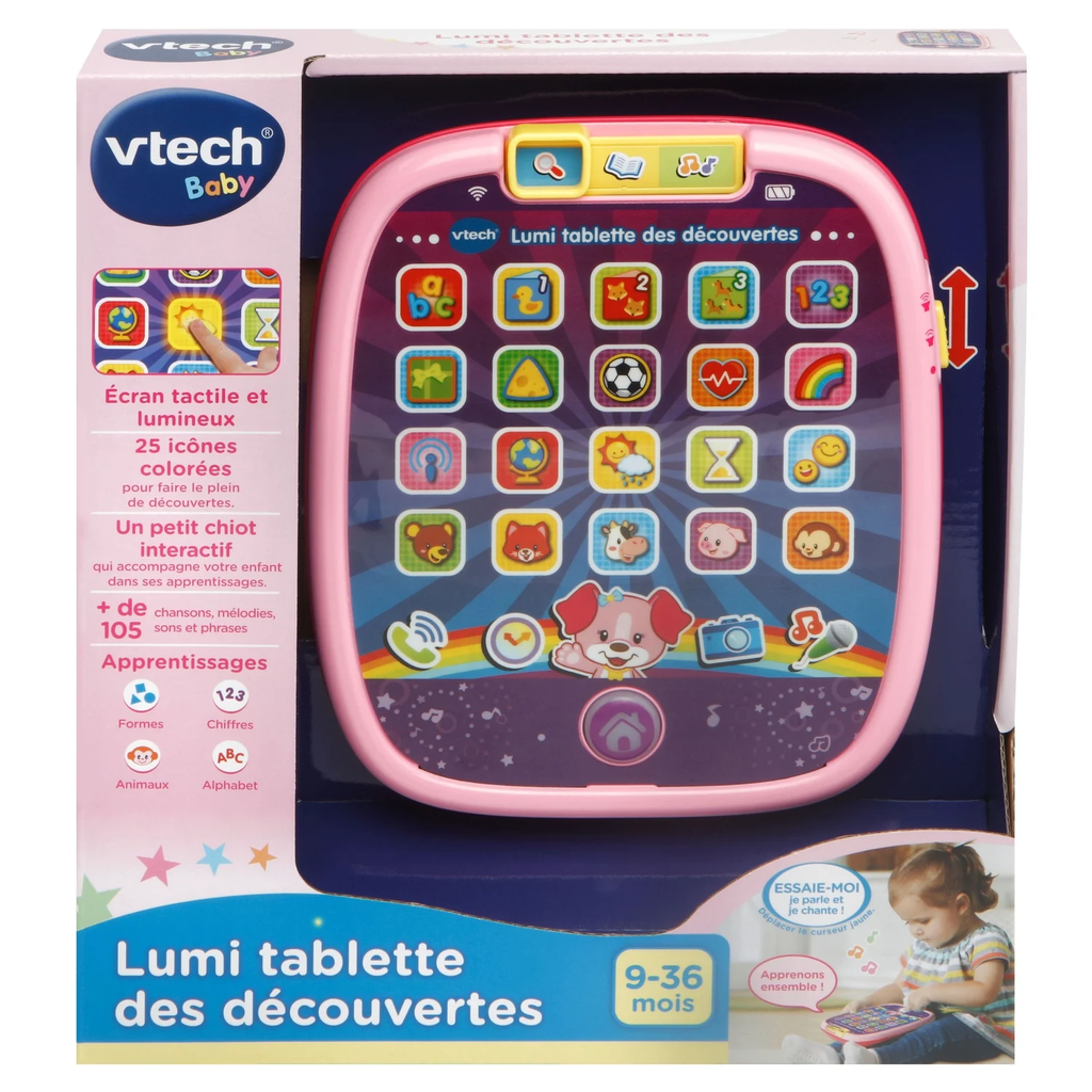 VTECH Tablette des découvertes Lumi Rose la tablette
