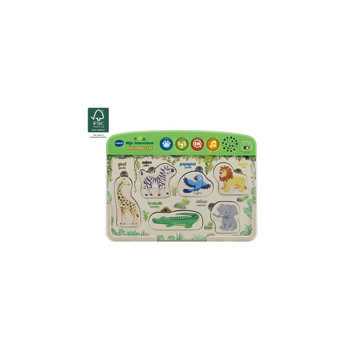 [3417766136428] VTECH Interactive Animal Puzzle, Multicoloured Plastic 29 X 21cm