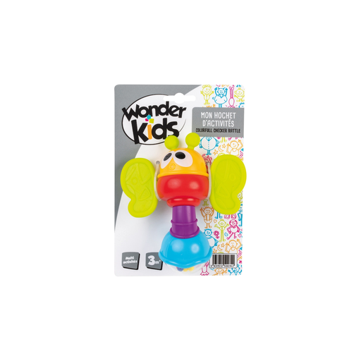 [3437012500742] WONDERKIDS Multi-Activity Rattle Assortment Bee Bird
