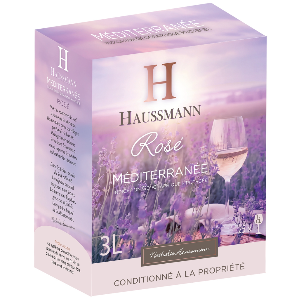 HAUSSMANN Rosé Wine Méditerranée IGP 3 L