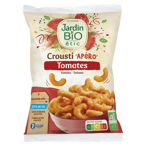 [3456300015263] JARDIN BIO ETIC Crousti apéro tomates 80 g