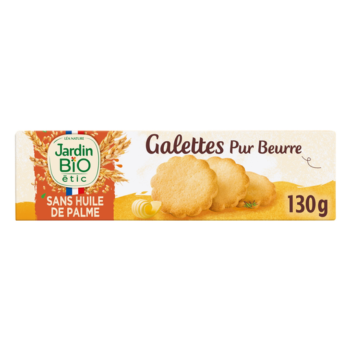 [3456300015331] JARDIN BIO ETIC Galletas pura mantequilla sin aceite de palma 130 g