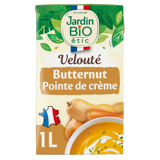 [3456300016406] JARDIN BIO ETIC Sopa aveludada de abóbora com um toque de natas 1 L