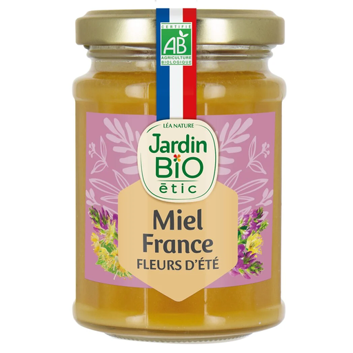 [3456300017656] JARDIN BIO Miel de flores de verano BIO 230 g