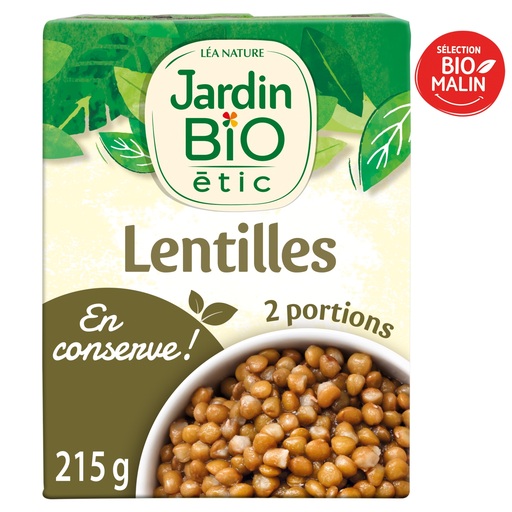 [3456300019476] JARDIN BIO Organic Cooked Lentils 400 g