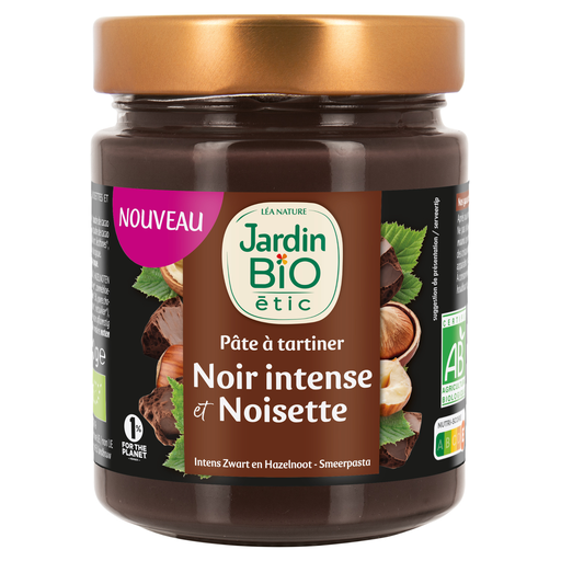 [3456300022254] JARDIN BIO Pâte à tartiner chocolat noir et noisette 300 g
