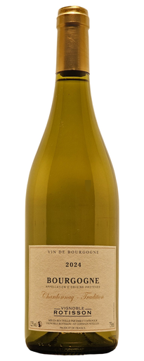[3463640078551] VIGNOBLE ROTISSON Tradition 2024 Bourgogne Chardonnay AOP Vino Blanco Seco 75 cl