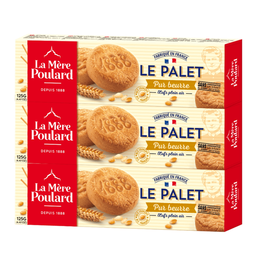 [3472860034018] LA MERE POULARD Pure butter palet 3 boxes of 125 g