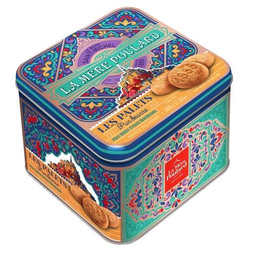 [3472860408031] LA MERE POULARD Pure Butter Palets metal tin 500 g