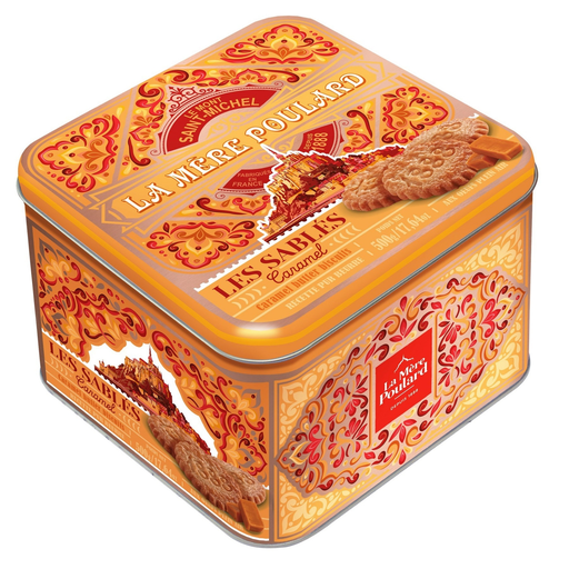 [3472860408055] LA MERE POULARD Coffret de sablés au caramel du mont saint Michel 500 g