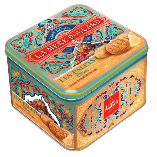 [3472860408079] LA MERE POULARD Coffret de palets pur beurre au citron 500 g