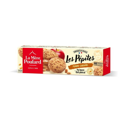 [3472860409113] LA MERE POULARD Cookies Les pépites Pomme Caramel 120 g