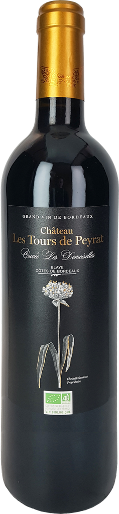 CHÂTEAU LES TOURS DE PEYRAT Vinho Tinto Bio 2021 Blaye Côtes de Bordeaux AOP 75 cl