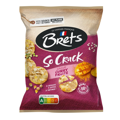 [3497917003205] BRETS Biscuit Salé So Crack Curry Fruité 70 g