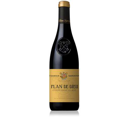 [3506707008013] TERROIR DARONTON Côtes du Rhône Villages Plan de Dieu AOP Red Wine 75 cl