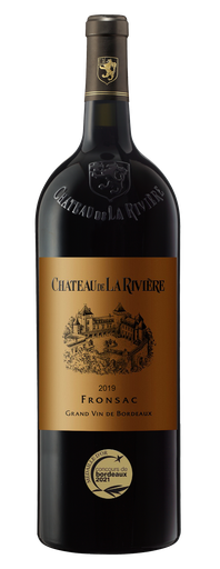 [3523150130191] MAGNUM Château de La Rivière, 2019 Fronsac AOP Red Wine 1,5 L