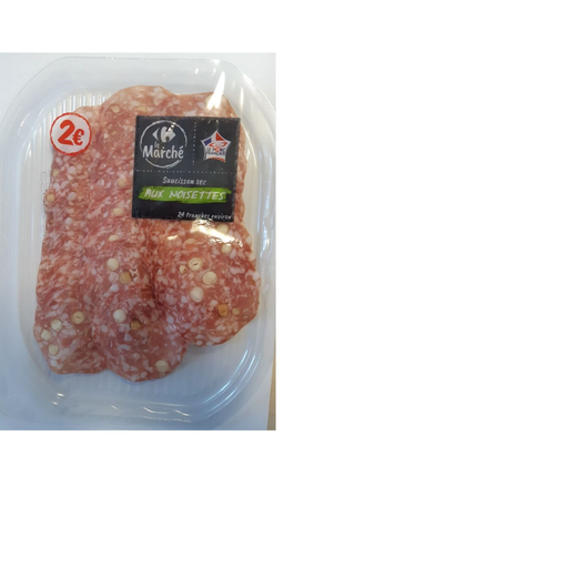 [3523680466272] CARREFOUR Dry Sausage with Hazelnuts 85 g