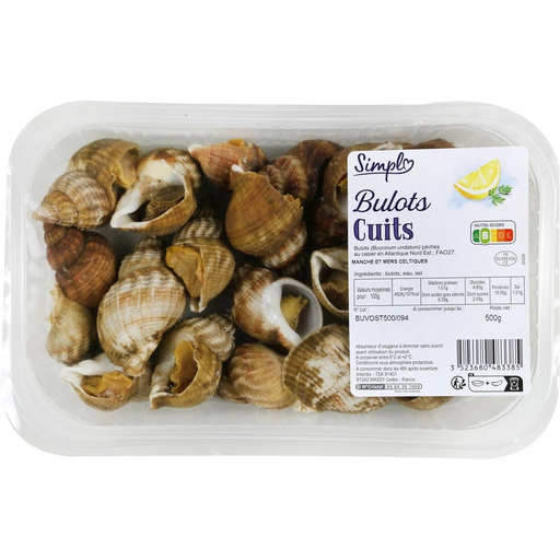 [3523680483385] SIMPL Cooked Whelks 500 g