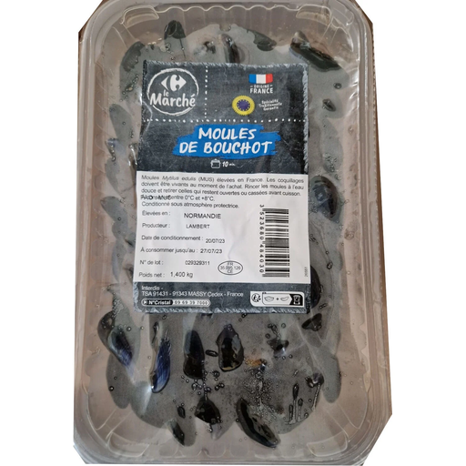 [3523680484030] CARREFOUR Moules de Bouchot 1.4 kg