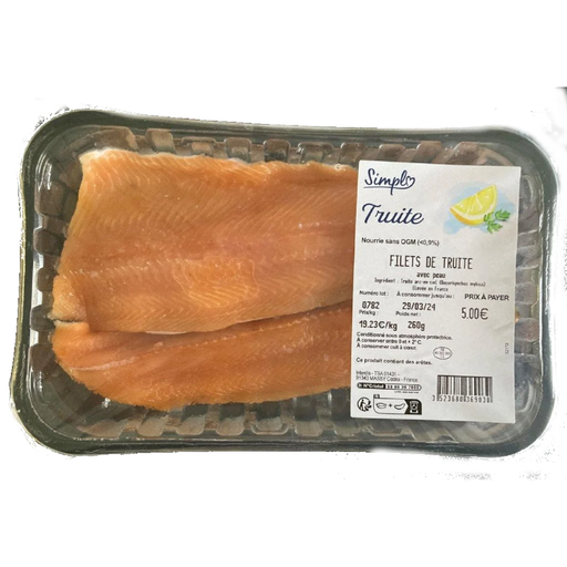 [3523680511163] SIMPL Trout Fillet Skin-On 260 g