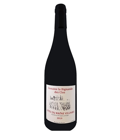 [3525380019307] DOMAINE LA BIGNANDE Des Clos, 2019 Côtes du Rhône AOP Red Wine 75 cl