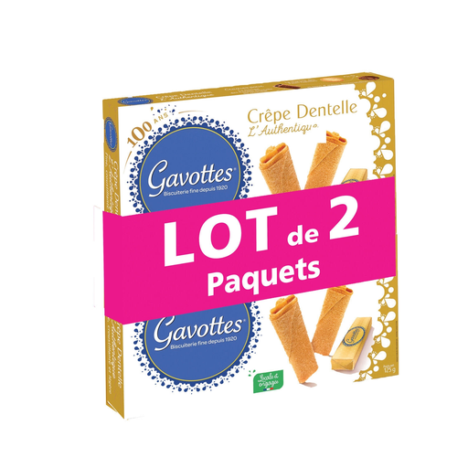 [3535800005049] GAVOTTES Crêpes Dentelle au beurre 2 paquets de 125 g