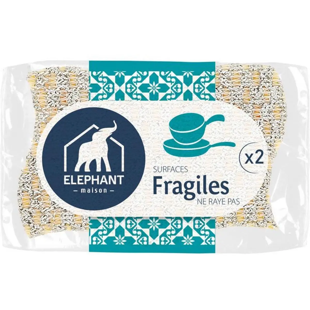 ELEPHANT Scratch-free sponges for delicate surfaces 2 sponges