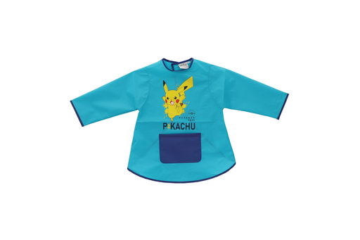 [3553561237721] POKÉMON Avental 100% PEVA estampado com bolso frontal para criança Azul