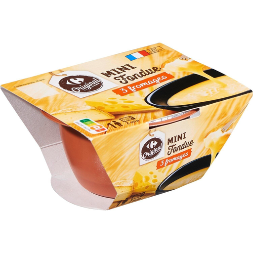 [3560070469635] CARREFOUR 3-Cheese mini-fondue 150 g