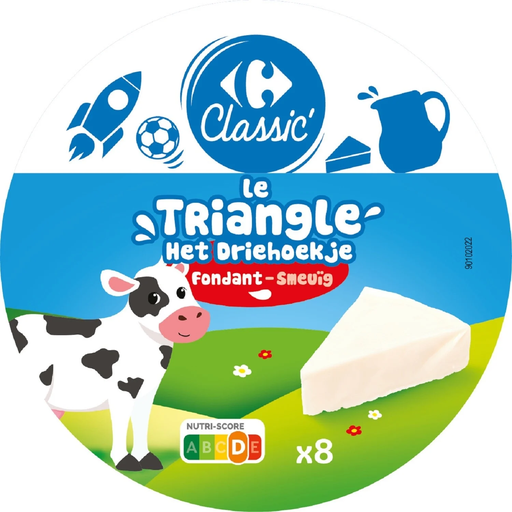 [3560070789108] CARREFOUR CLASSIC Melting cheese triangles 140 g