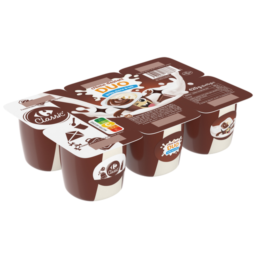 [3560070886838] CARREFOUR CLASSIC Chocolate Dessert Cream 6 pots of 70 g