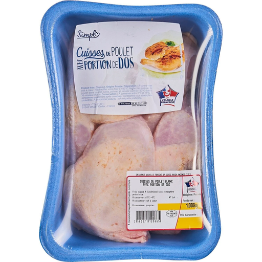 [3560071120665] SIMPL Chicken Legs with Back Portion 1 kg