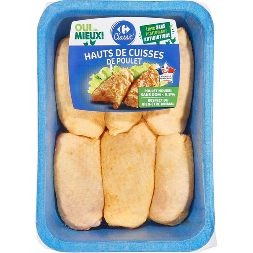 [3560071164096] CARREFOUR CLASSIC Yellow Chicken Thighs 990 g