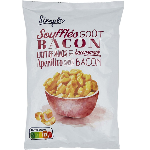 [3560071180836] SIMPL Soufflés sabor bacon 100 g