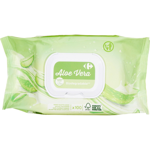 [3560071191511] CARREFOUR Moist Toilet Tissue SOFT, 100-sheet pack