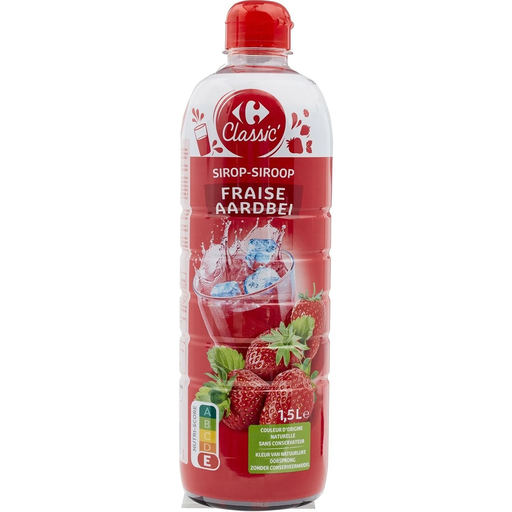 [3560071251079] CARREFOUR CLASSIC Strawberry Syrup 1.5 L