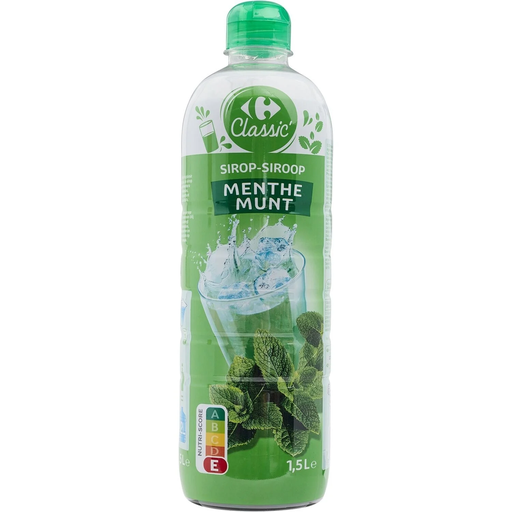 [3560071251130] CARREFOUR CLASSIC Mint Syrup 1.5 L
