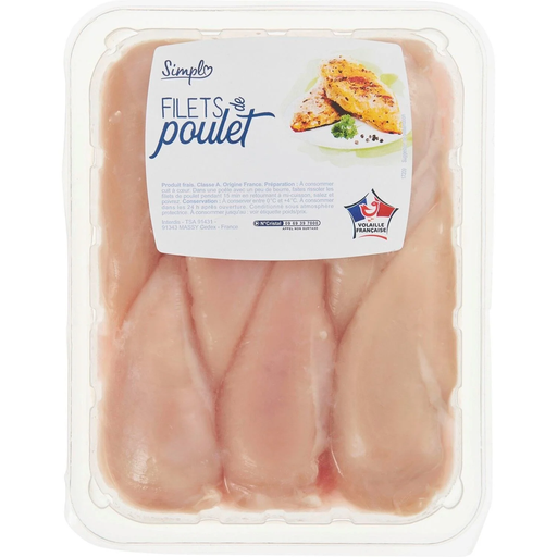 [3560071328122] CARREFOUR Chicken Fillets SIMPL' 1 kg