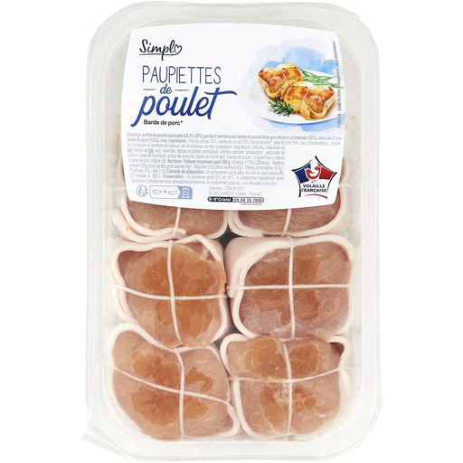 [3560071329143] SIMPL Chicken Paupiettes Value Pack 780 g
