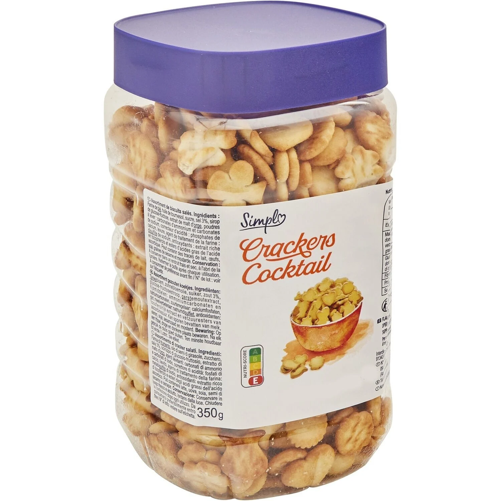 SIMPL Galletas saladas crackers cocktail 350 g