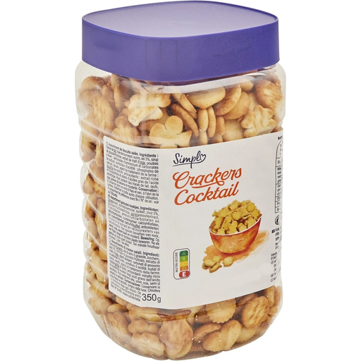 [3560071334222] SIMPL Biscuits apéritif crackers cocktail 350 g
